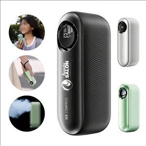 Ice Compress Portable Fan with Digital Display